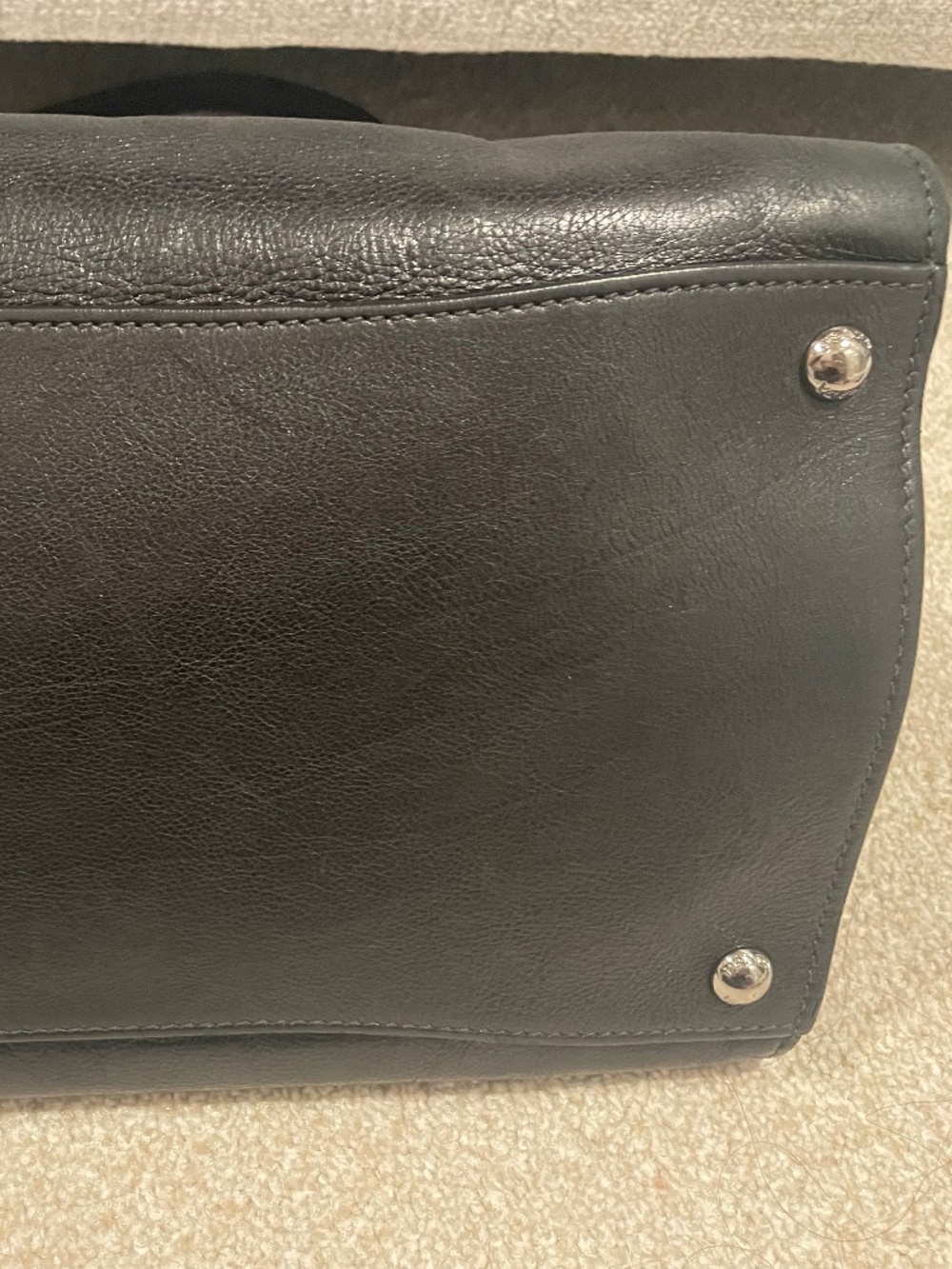 Prada Black Vitello Daino Trapeze tote - Picture 9 of 12